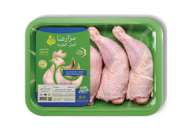فخذ دجاج كامل وعالية الجودة من مزارعنا بتغليف صحي.